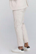 Load image into Gallery viewer, Pantalone quadro fiammato ecru