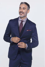 Load image into Gallery viewer, Abito occhio di pernice navy regular