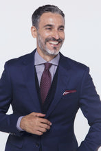 Load image into Gallery viewer, Abito occhio di pernice navy regular