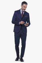 Load image into Gallery viewer, Abito occhio di pernice navy regular