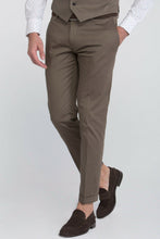 Load image into Gallery viewer, Pantalone gabardina tortora