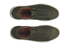 Load image into Gallery viewer, Scarpa sneaker pelle scamosciata verde
