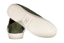 Load image into Gallery viewer, Scarpa sneaker pelle scamosciata verde
