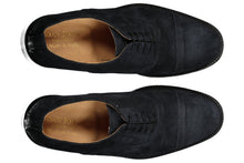 Load image into Gallery viewer, Scarpa francesina scamosciata blu

