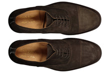 Load image into Gallery viewer, Scarpa francesina scamosciata testa di moro
