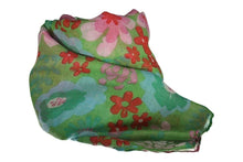 Load image into Gallery viewer, Sciarpa fantasia fiori multicolore
