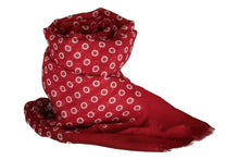 Load image into Gallery viewer, Sciarpa fantasia cerchietti bordeaux

