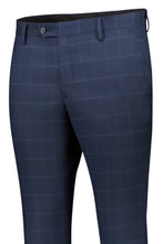 Load image into Gallery viewer, Pantalone finestrato blu
