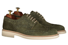 Load image into Gallery viewer, Scarpa duilio scamosciata verde
