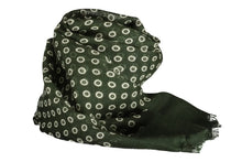 Load image into Gallery viewer, Sciarpa fantasia cerchietti verde
