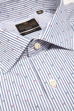 Load image into Gallery viewer, Camicia bacchettata e jacquard slim
