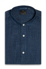 Load image into Gallery viewer, Camicia indaco denim coreana
