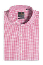 Load image into Gallery viewer, Camicia operata pied de poule bordeaux
