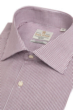 Load image into Gallery viewer, Camicia a quadretti bordeaux regular
