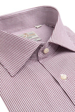 Load image into Gallery viewer, Camicia a quadretti bordeaux regular
