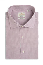 Load image into Gallery viewer, Camicia a quadretti bordeaux regular
