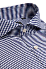 Load image into Gallery viewer, Camicia vichy blu slim

