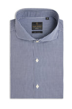 Load image into Gallery viewer, Camicia vichy blu slim
