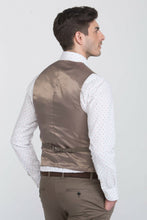 Load image into Gallery viewer, Gilet gabardina tortora

