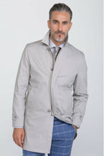 Load image into Gallery viewer, Trench idrorepellente grigio perla
