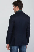 Load image into Gallery viewer, Giacca operata panama blu
