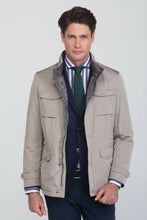 Load image into Gallery viewer, Giubbotto frontal pocket 3/4 beige
