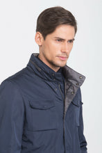 Load image into Gallery viewer, Giubbotto frontal pocket 3/4 navy
