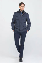 Load image into Gallery viewer, Giubbotto frontal pocket 3/4 navy
